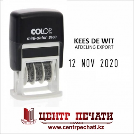 Colop Printer S160 3,8 мм., (25х5 мм), латиница