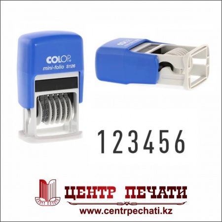 Colop Mini S126 6 разрядов, 3,8 мм